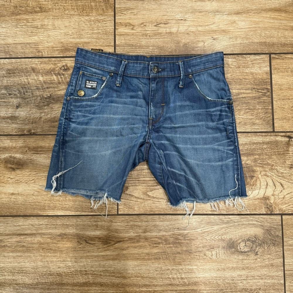 G-Star Originals RAW Denim Jeans Shorts Size 32 Distressed Shorts - Picture 14 of 14